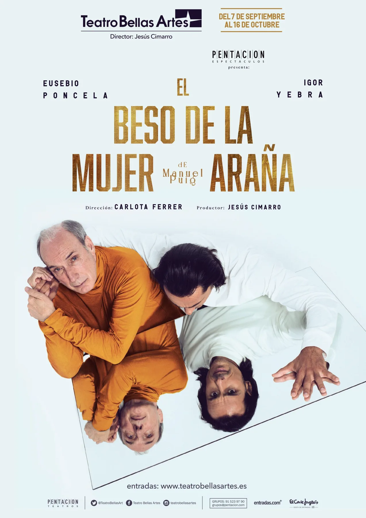 Cartel de El beso de la mujer araña.