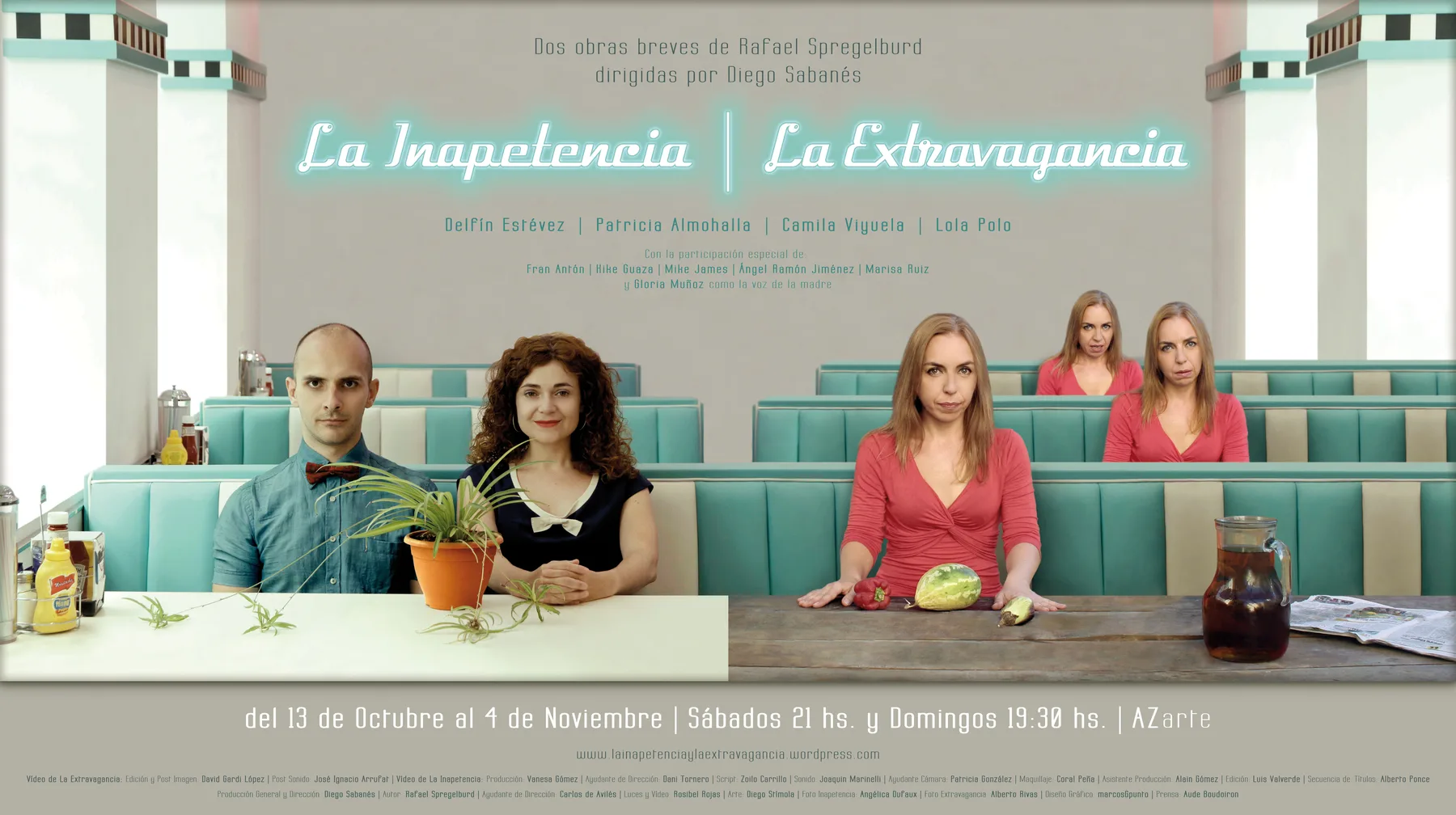 Cartel de La inapetencia / La extravagancia.