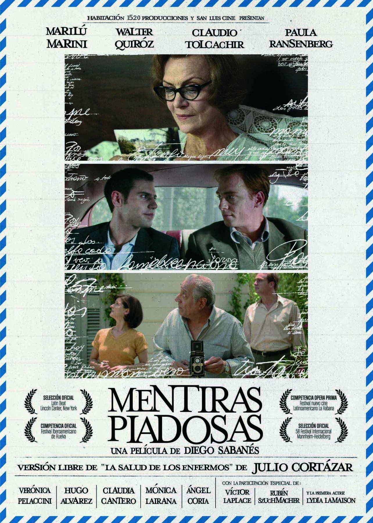Cartel de Mentiras piadosas.